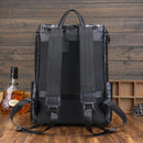 Leather Travel Backpack Men Business Backpack Large Rucksack for Men Laptop Bag