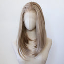 Short Honey Blonde Bob Wig Front Wig Long Straight Lace Front Wig Pre Plucked Hair