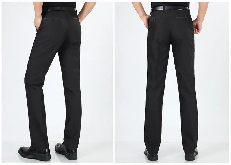 Pants Nice Summer Casual Linen Thin Straight Men Middle-Aged loose Trousers Streetwear Clothes