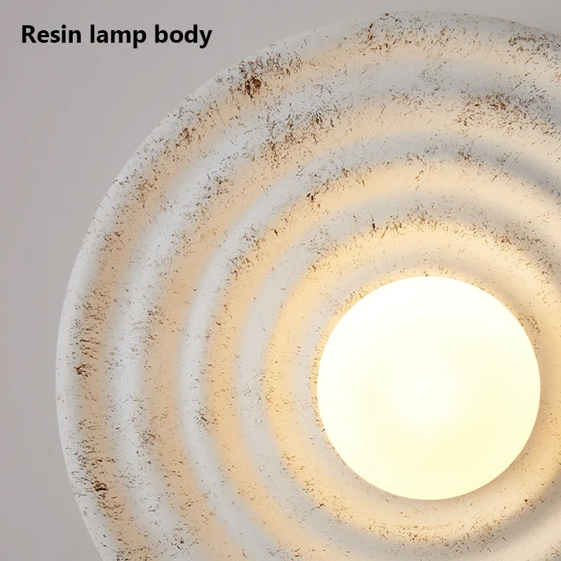 Round Circle Wall Lamp Corridor Sconce Retro Bedroom Bedside Decor