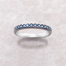 Ring Elegance Stones Europe Romantic Fine Jewelry For Women Real 925 Sterling Silver Gift