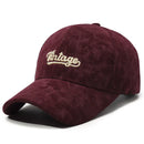 Corduroy Baseball Cap For Men American Street Letter Hip Hop Caps Travel Hats
