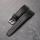 Handmade Fit Pilot Head Strap Men Bracelet Genuine Leather Watchband
