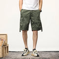 Men Summer Tactical Cargo Shorts Casual Short Men Cotton Solid Joggers Military Shorts Male