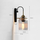 Retro Wall Light Luxury Living Room Wall led sconce lights Round Glass Wall Lamp
