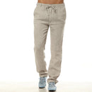 Linen Casual Pants For Men Sold Color Comfortable And Breathable Loose Bulky Summer Thin Elastic Waist Linen Trousers Male