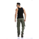 Military Tactical Pants Men Cotton Multi-pocket Loose Washed Wear Resistant Trousers Casual Straight Cargo Pants