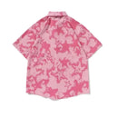 Star Short Sleeve Men Street Loose and Versatile Couple Shirt