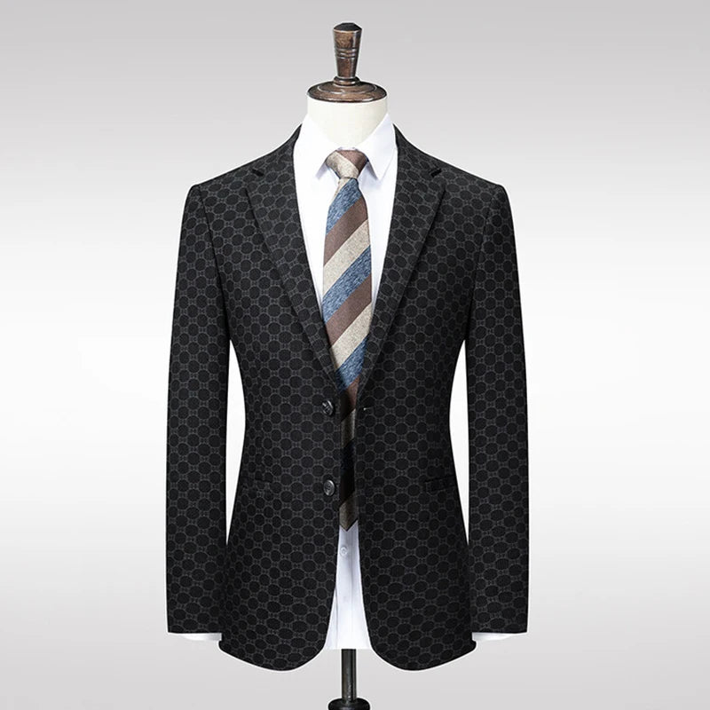 Slim Personality Suit Handsome Single Top Men's Clothing