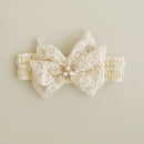 Princess Lace Florwers Bowknot Baby Headbands Elastic Girl Hair Bands Newborn Infant Accessories