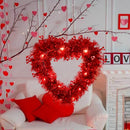 Heart Wreath Front Door Window Mantel Valentine Day Door Garlands Room Wreath Decor