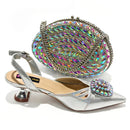 Women's Gold Shoes and Handbag Set, Elegant Matching Party Heels and Purse, Luxury-Inspired Italian