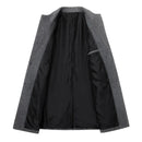 Winter Woolen Coat Men's Slim Warm Woolen Mid-length Jacket Male Coats