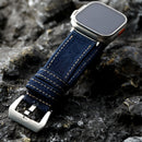 Handmade denim strap compatible with Apple Watch 49MM 46MM 45MM Ultra S12 double-layer denim bracelet