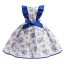 Girls Kids Flower Elegant Causal Princess Party Dresses Children Clothing Christmas Birthday Wedding Baby 3-10 Years