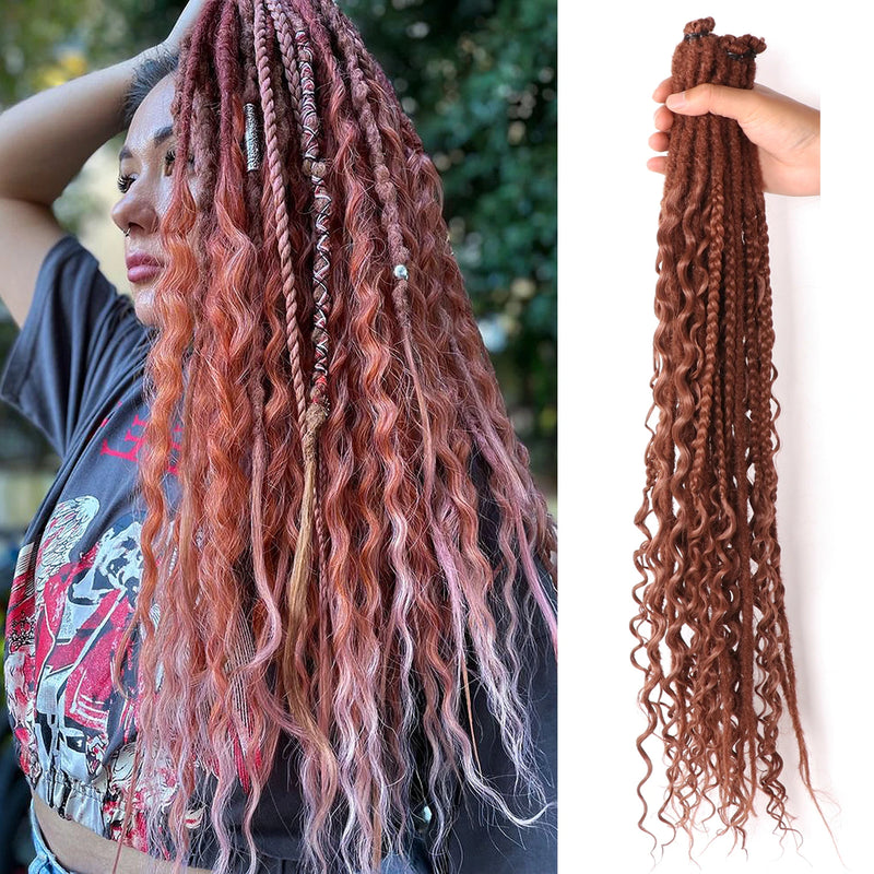 Dreadlock Extensions Hippie Single Ended Dreads 0.6 cm Width Extension