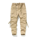 Men Cargo Pants Spring Autumn Stretch Outdoor Pants with Multi-Pocket