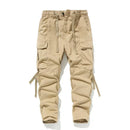 Men Cargo Pants Spring Autumn Stretch Outdoor Pants with Multi-Pocket