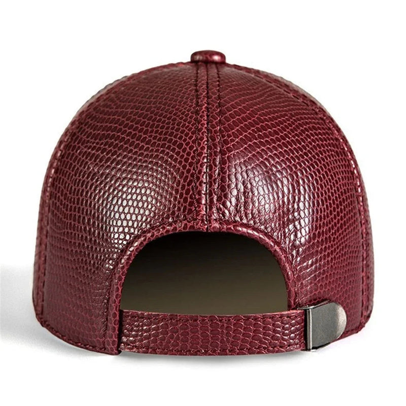 Maroon textured baseball cap with OBROI branding on a white background