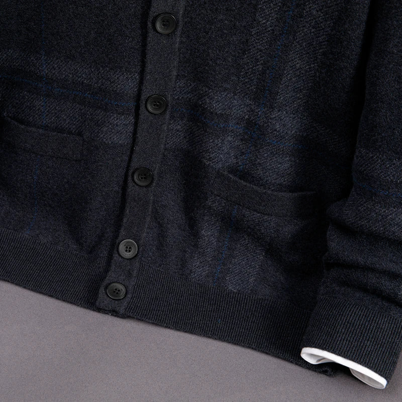 Autumn and Winter Cashmere Cardigan Men's Oversized Sweater Jacket