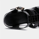 Heel Platform Sandals Patent Leather Summer Buckle Elegant High Heels Sandals Women