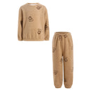 Kids Girls Boys Fleece Pajama Set Sleepwear Children Outfits Nightwear Pullover