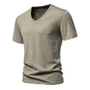 Summer T Shirt Men Casual Cotton Basic T-shirts Breathable Top Tees