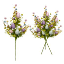 Easter Decoration Artificial Egg Tulip Flower Branch Daisy Flower DIY Bouquets for Easter Party Home Table Decors
