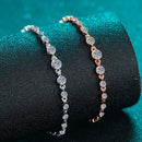 Tennis Bracelets for Women Round Lab Diamond GRA 925 Sterling Silver 18k Dainty Bracelet Gift Jewelry