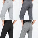 Pants Nice Summer Casual Linen Thin Straight Men Middle-Aged loose Trousers Streetwear Clothes