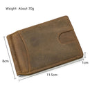 Simple Design Money Clip Wallet Money Purses Design Dollar Card Leather Men Thin Wallet