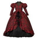 Kids Prom Luxury Dresses Girls Elegant Ball Gowns Teenagers Evening Party Red Vintage Dress Girl Formal Long Dresses