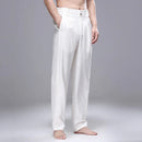 Spring Summer Linen Cotton Pants Men Thin Loose Casual Pants Style Vintage Gents Pants Men Trousers