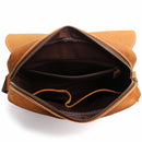 Men's Flap Magnetic Buckle Shoulder Bag Horse Leather Casual Crossbody Bags Top Layer Leather