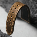 Handmade soft top strap 18 19 20 21 22MM light brown genuine leather bracelet