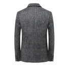 Wool Warm Men for Blazer Autumn Winter Men Smart Casual Classic Single Breasted Blazer