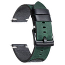Green and black watch strap on a white background, Obroi