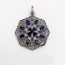 Pendant Blue Jewelry  Europe Necklace Accessories Gift For  Woman