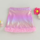 Autumn Kids Girl Mini Skirts Plush High Elastic Waisted Short Skirts Fall Casual Pencil Skirts