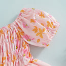 Baby Girl Bodysuit Clothing Set 2PCS Toddler Baby Summer Baby Floral Romper Infant Jumpsuit With Headband