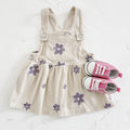 0-3Yrs Ins Baby Clothes Girls Denim Dress Embroidery Strap Skirt Infant Kid's Dress Outfits