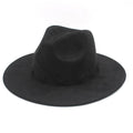 Heart Top Woolen With Flat Brim And Straight Edge Jazz Hat