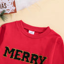 Christmas Baby Boys Girls T Shirts Long Sleeve Pullover Xmas Letter Autumn Sweatshirt Tops