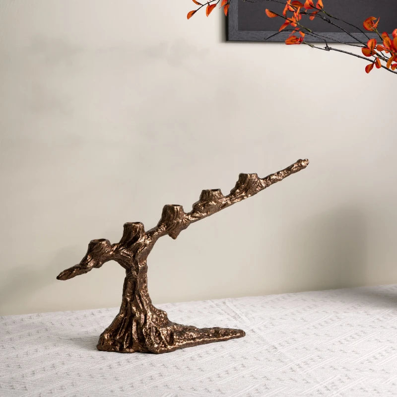 Resin Candle Holder Art Decorative Candle Holders Candlestick Home Decoration and Table Accessories