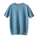 Cashmere Sweaters Men' O-Neck Spring New T-Shirt Youth Knit Bottom Shirt High-end Loose Vest Top