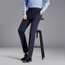 Men Dress Pants Long Business Regular Fit OfficeTrousers Mens Clothing
