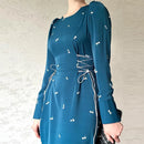 Elegant Dress For Women Slim Patchwork Dress Female
