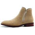 Men's Chelsea Boots Soft Leather Boots Zip Men High Top Boots Men Casual Shoes