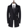 Mens Coat Men Autumn winter Slim Jacket Double-breasted overcoat