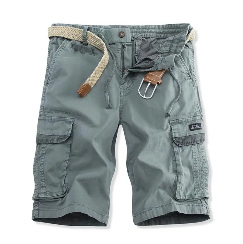 Men Cargo Shorts Multi Pocket Pants Summer Male Cotton Casual Tool Shorts Man Military Cargo Pants